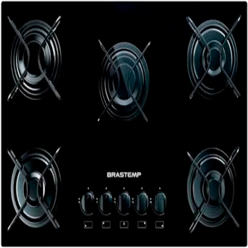 Cooktop Brastemp com 5 bocas
